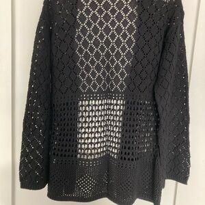 INC black cardigan sweater